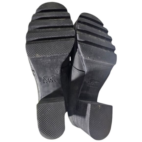 SOREL Addington Chelsea Black Nubuck Leather Ankle Boots Booties - Size 11 - Picture 5 of 7